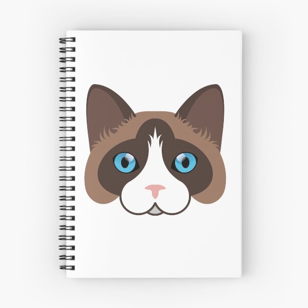 Item preview, Snowshoe cat face designed and sold by ShirtBricks.