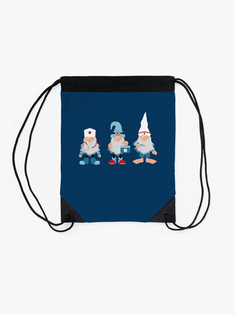 Download Nurse Gnome Svg Doctor Gnomes Svg Medical Gnomes Drawstring Bag By Brackerdesign Redbubble