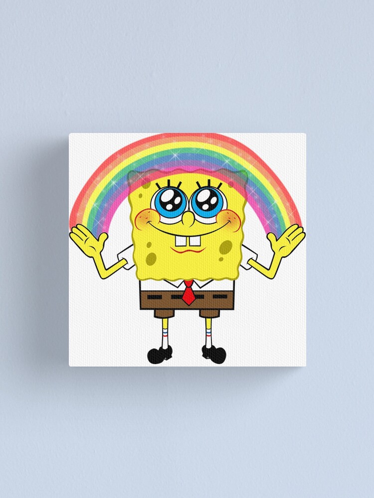 Lienzo «Bob Esponja Imaginación» de evobs Redbubble