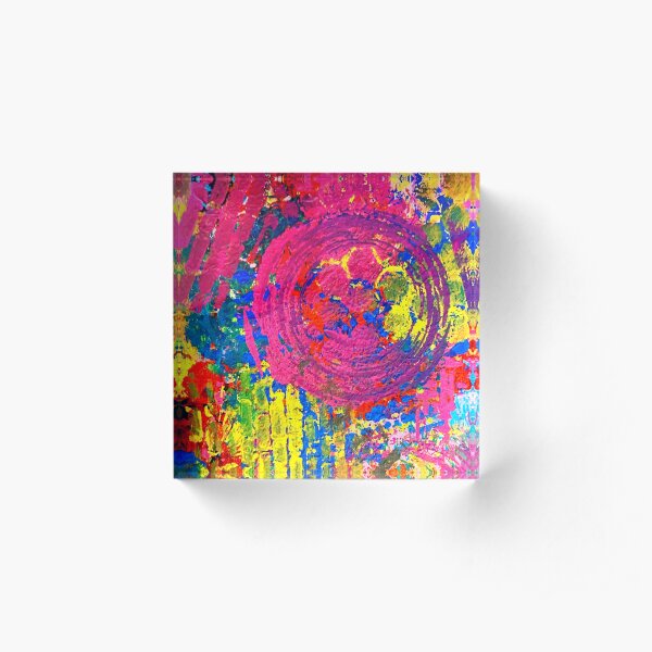 The Chaos of Anxiety Acrylic Block