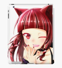 Fille chat Coque et skin iPad