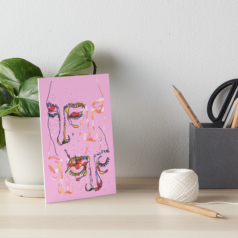 Sleepy People Art Board Print