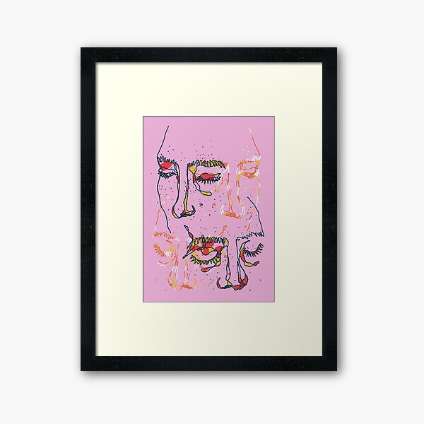 Sleepy People Framed Art Print