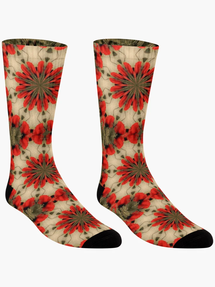 Thumbnail 3 von 5, Socken, Mohn Rotationen designt und verkauft von ScaleDesigns.