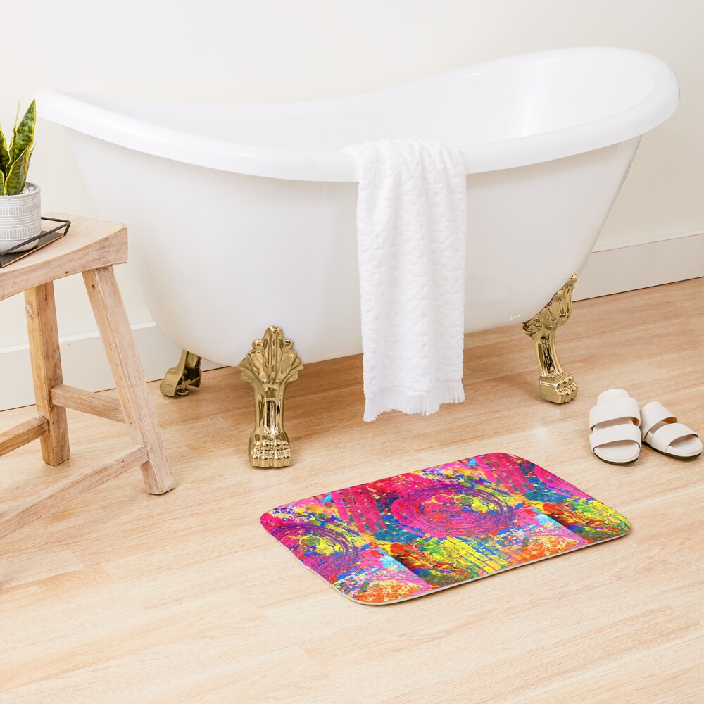 The Chaos of Anxiety Bath Mat