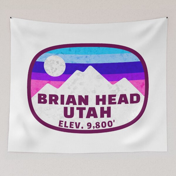 Item preview, Ski Brian Head Utah Skiing Winter Sports Snowboarding designed and sold by Travel Time.