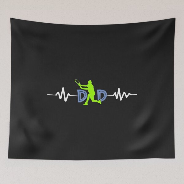 Item preview, Tennis Dad funny gift for tennis player men dads heartbeat designed and sold by hadleydesigns.