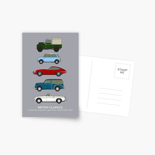 Item preview, British Classic Cars Collection designed and sold by RJWautographics.