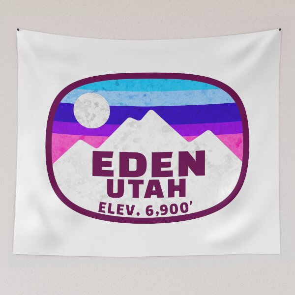 Item preview, Ski Eden Utah Skiing Winter Sports Snowboarding designed and sold by Travel Time.