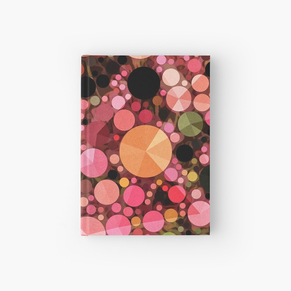 Abstract Art - Geometric Bubbles Hardcover Journal