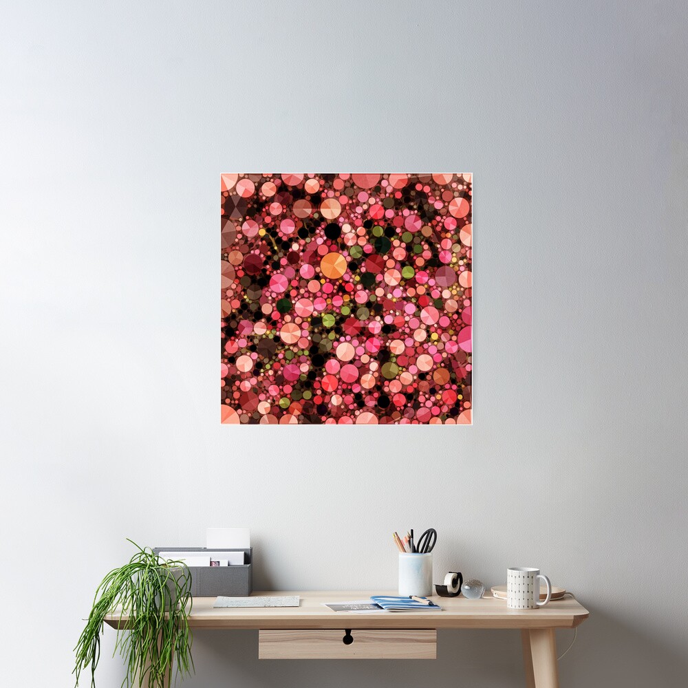 Abstract Art - Geometric Bubbles Poster