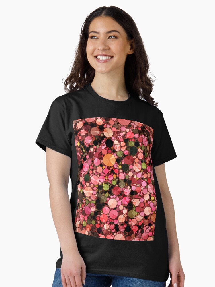 Thumbnail 2 of 7, Classic T-Shirt, Abstract Art - Geometric Bubbles designed and sold by OneDayArt.