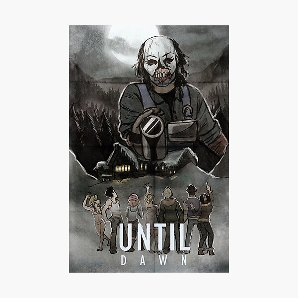 Item preview, Until Dawn - Psycho Poster designed and sold by bbdraws.