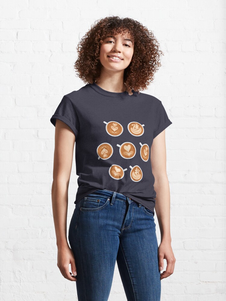 Alternate view of Coffee Art Cups Classic T-Shirt