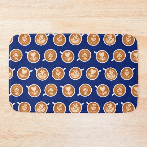 Item preview, Coffee Art Cups on navy designed and sold by nadyanadya.