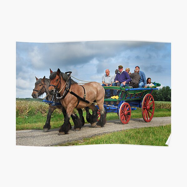 Farmer's wagon from Schouwen. Poster