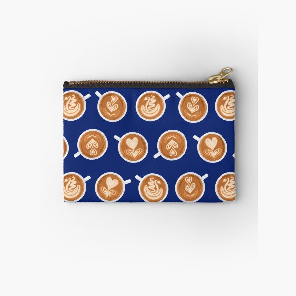 Item preview, Coffee Art Cups on navy designed and sold by nadyanadya.
