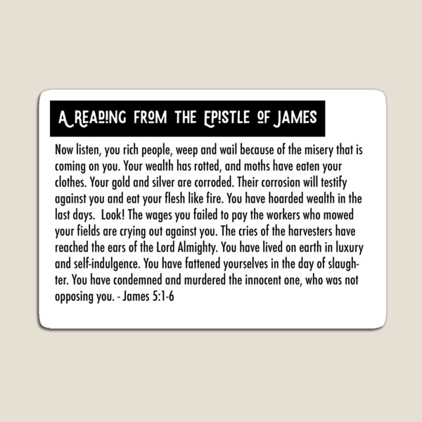 Vista previa del artículo con la obra «Una lectura de la epístola de James», diseñado y vendido por themagnificast.