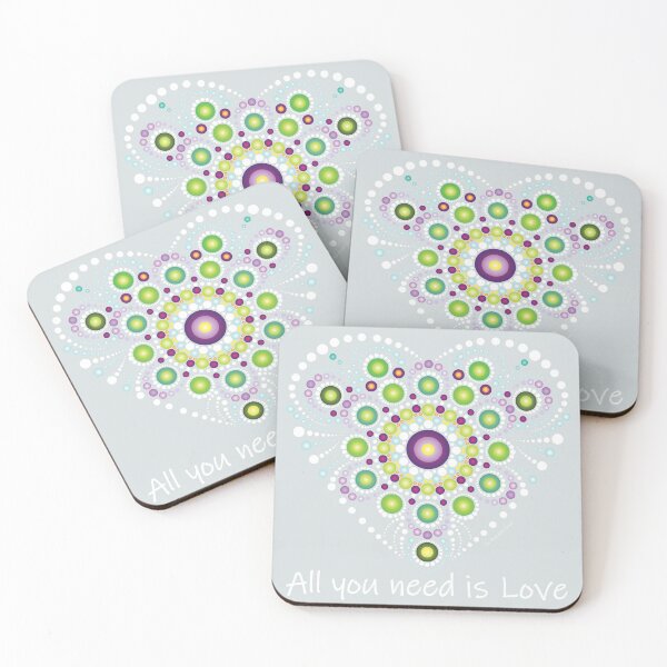 Item preview, All you need is love mandala designed and sold by mandalaspot.