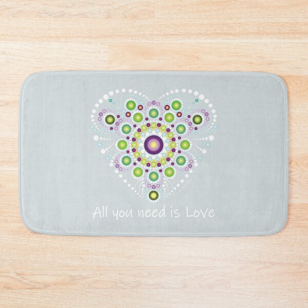Item preview, All you need is love mandala designed and sold by mandalaspot.