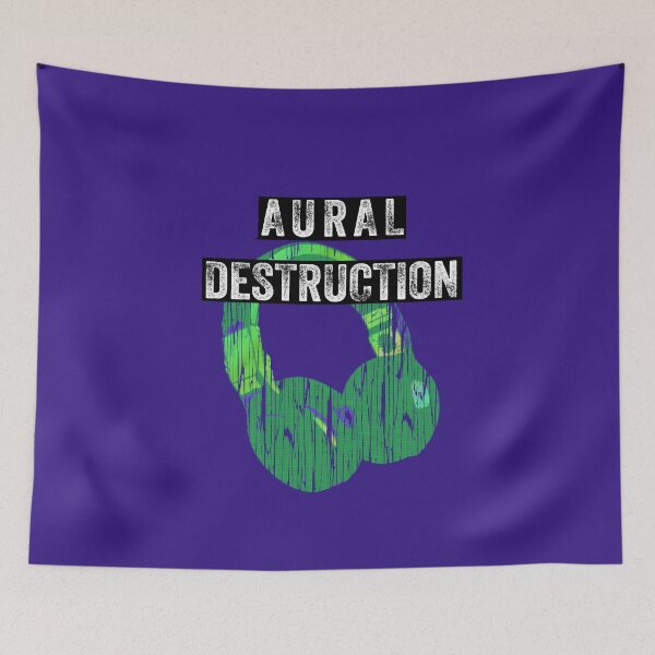 Item preview, Headphones, Music Festival, Aural Destruction, Rave, EDM, DJ Design designed and sold by sparkpress.