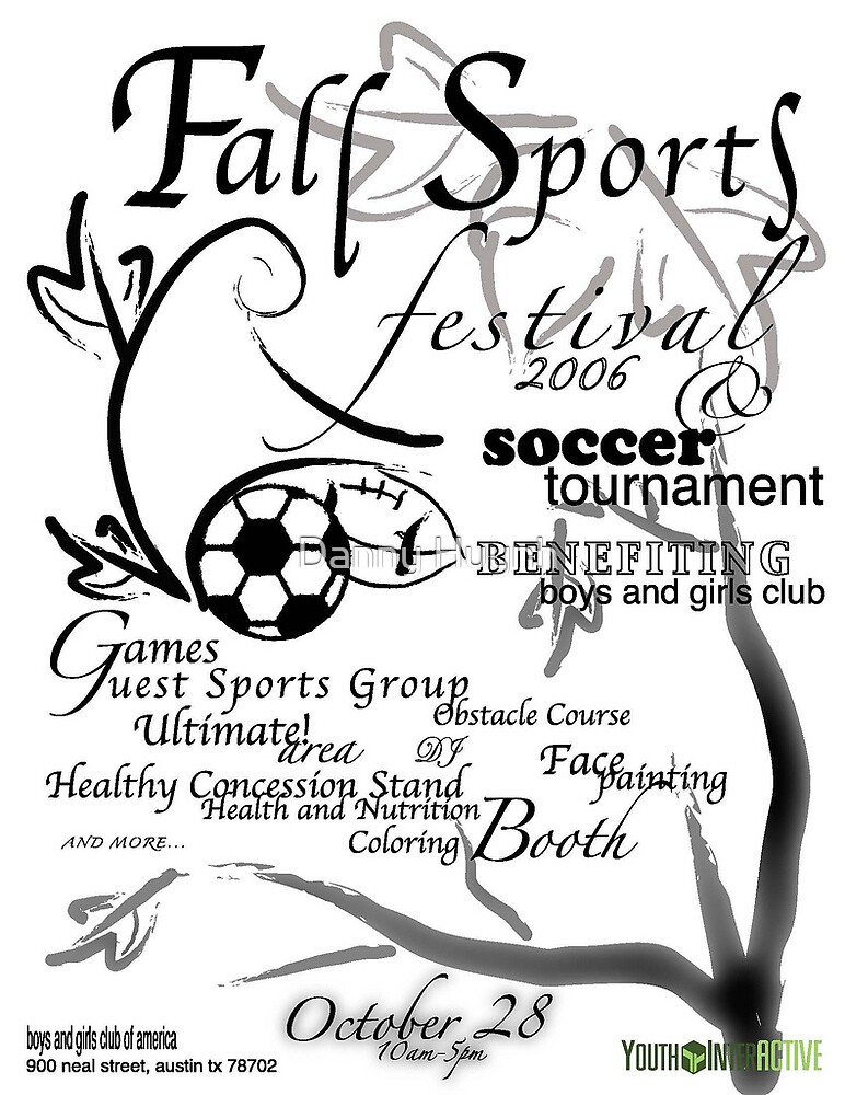 Fall Sports Fest Promo Flyer By Danny Huynh Redbubble