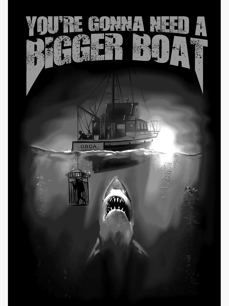 Quint's Amity Island Fishing You're Gonna Need a Bigger Boat Art Print for  Sale by simopt