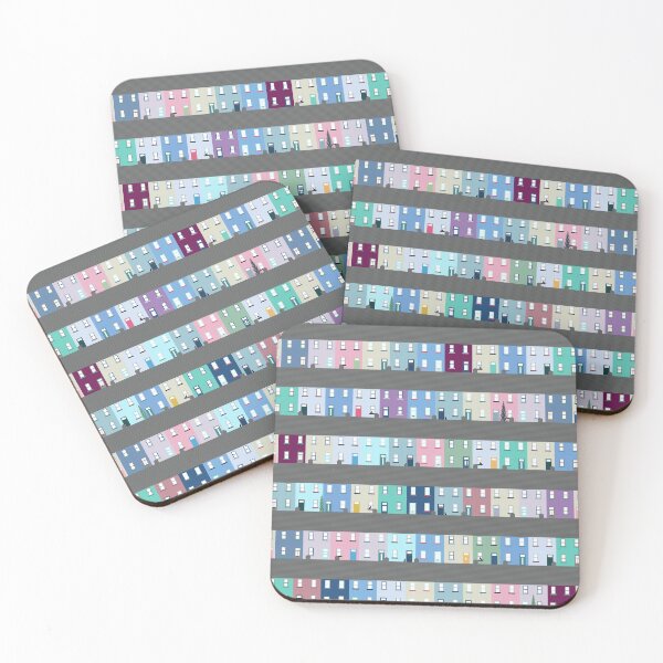 Item preview, Houses Pattern designed and sold by MarbleCloud.