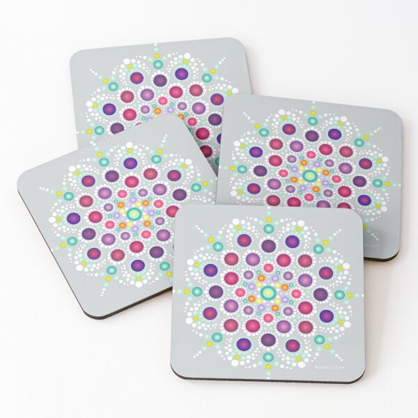 Item preview, colorful mandala design inspired on the Crown Chakra – Sahasrara designed and sold by mandalaspot.