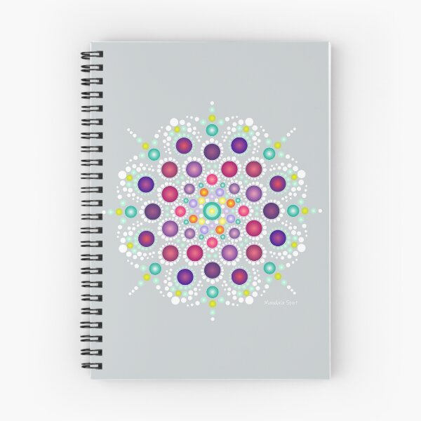 Aperçu de l'œuvre design de mandala coloré inspiré du Chakra de la Couronne - Sahasrara créée et vendue par mandalaspot.
