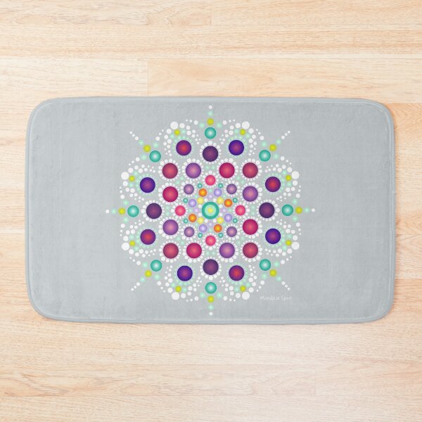 Item preview, colorful mandala design inspired on the Crown Chakra – Sahasrara designed and sold by mandalaspot.