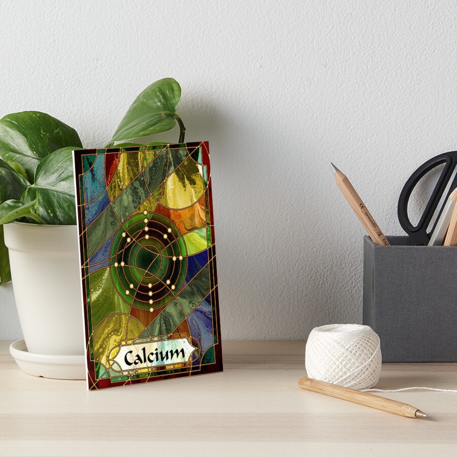 Element 20: Calcium Art Board Print