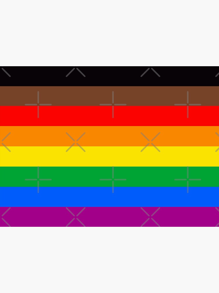 Lgbtqia Pride Flag X Sticker For Sale By Identipride Redbubble