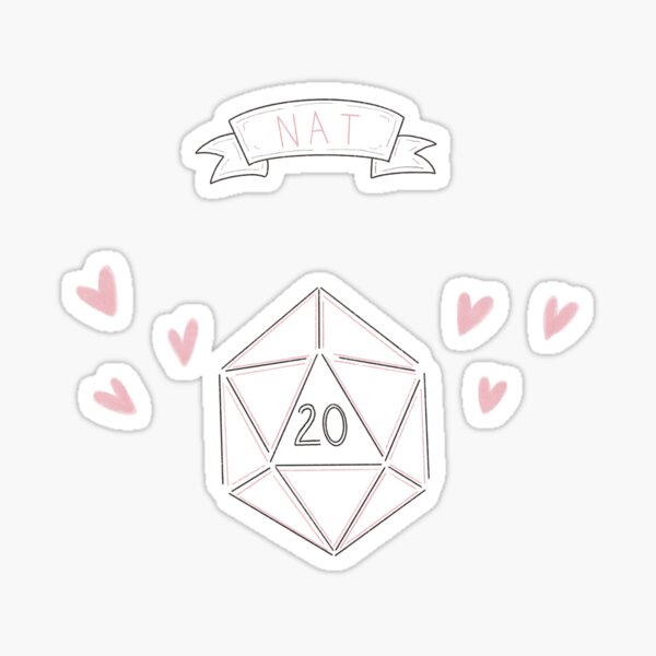 NAT 20 Sticker
