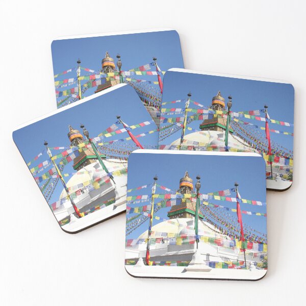 Item preview, Kathmandu Buddhist temple with Prayer Flags designed and sold by beavo.