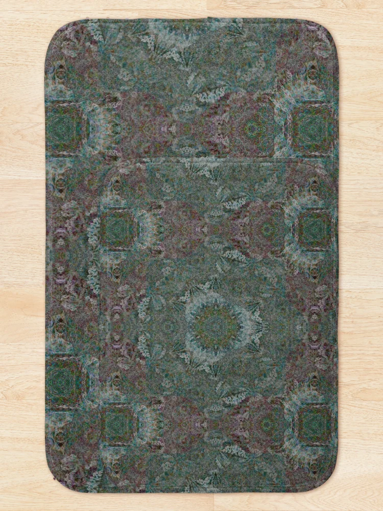 Thumbnail 5 of 6, Bath Mat, Patterns Over Patterns. designed and sold by MindTravel.