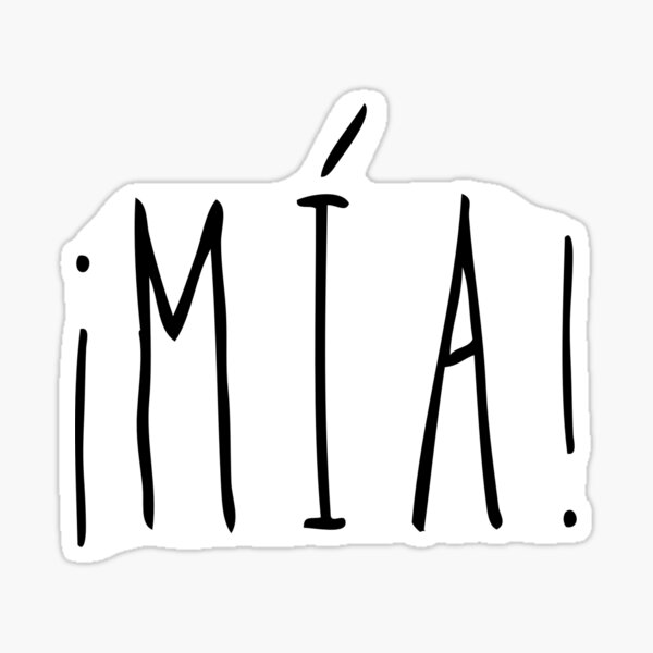 Mía Egoísta Spanish Selfishness Sticker