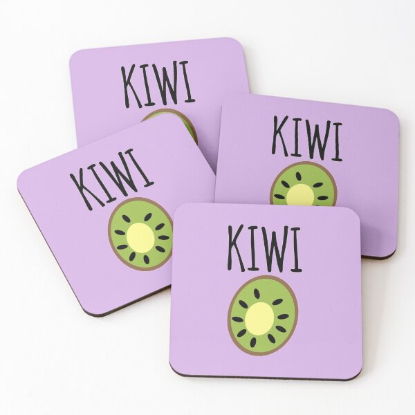Item preview, Adorable and Simple Kiwi Fruit Cartoon with Text designed and sold by StuffNStickers.