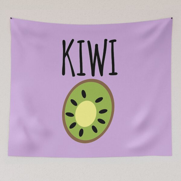 Item preview, Adorable and Simple Kiwi Fruit Cartoon with Text designed and sold by StuffNStickers.