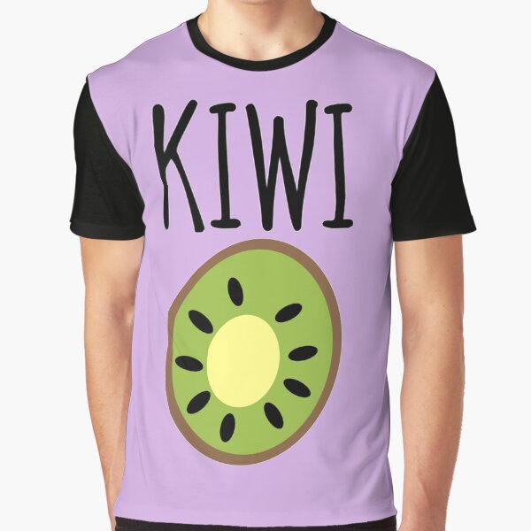 Item preview, Adorable and Simple Kiwi Fruit Cartoon with Text designed and sold by StuffNStickers.