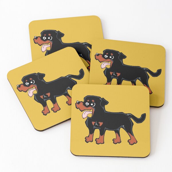 Item preview, Rottweiler (Full Body) YELLOW BG designed and sold by TheChicken.