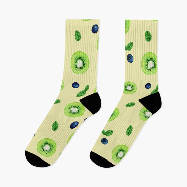 Item preview, Kiwis and Bluberries on Yellow designed and sold by Kari Nichols.