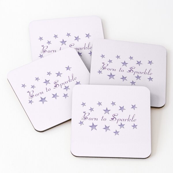 Item preview, "Born To Sparkle" Stars and Hearts designed and sold by roseofgold.