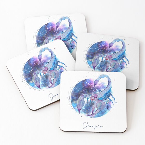 horoscope - Sign scorpio Coasters (Set of 4)