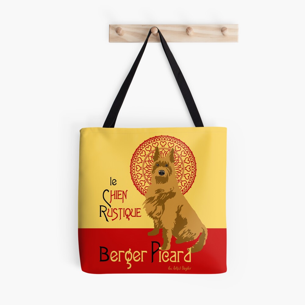 Brindle Berger Picard, le Chien Rustique Tote Bag for Sale by