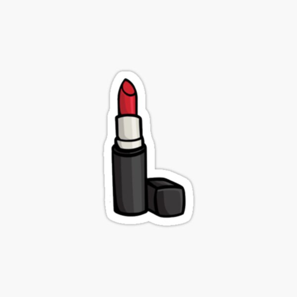 Red Lipstick Sticker Sticker