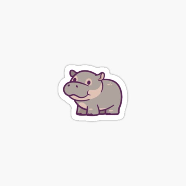 Happy Hippo Stickers for Sale