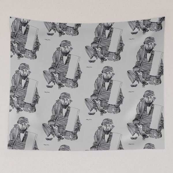 Item preview, Man Sitting By Artguru 0462, 22 X 28, - Ink On Paper designed and sold by Art Guru.