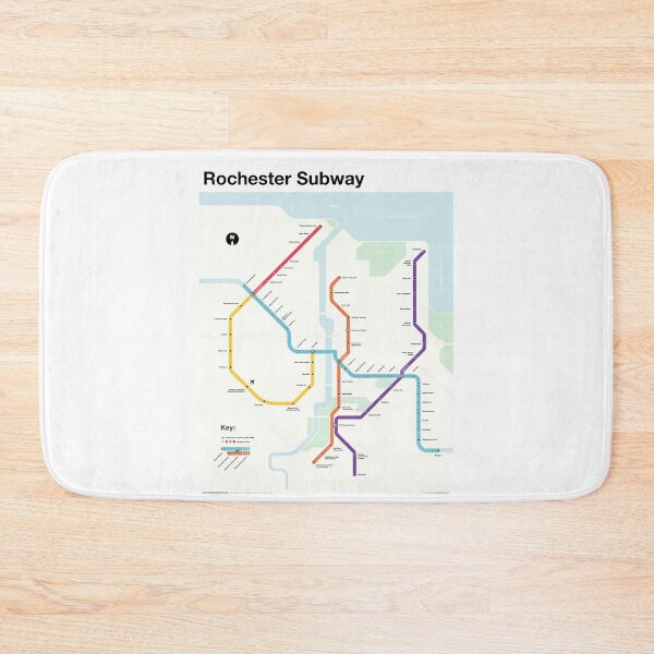 Item preview, Rochester Subway (Fantasy Metro Map, Rochester, New York) designed and sold by MetroPosters.