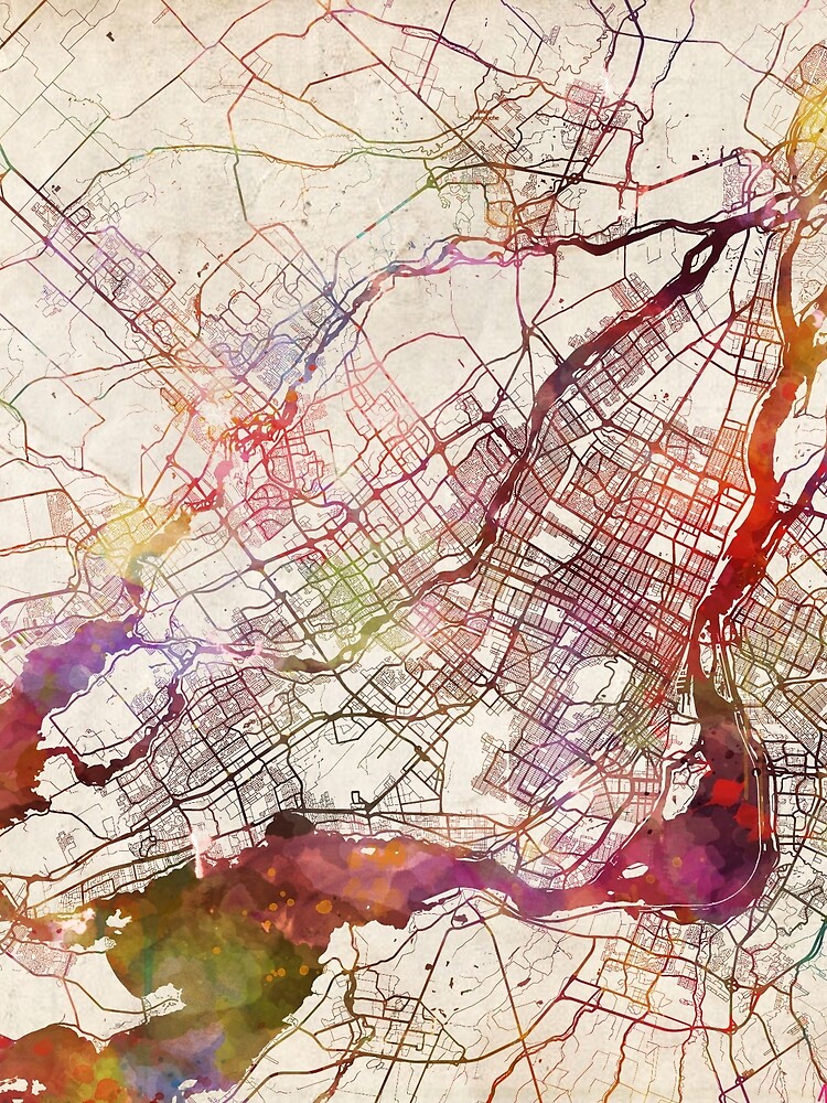 Montreal map by MapMapMaps